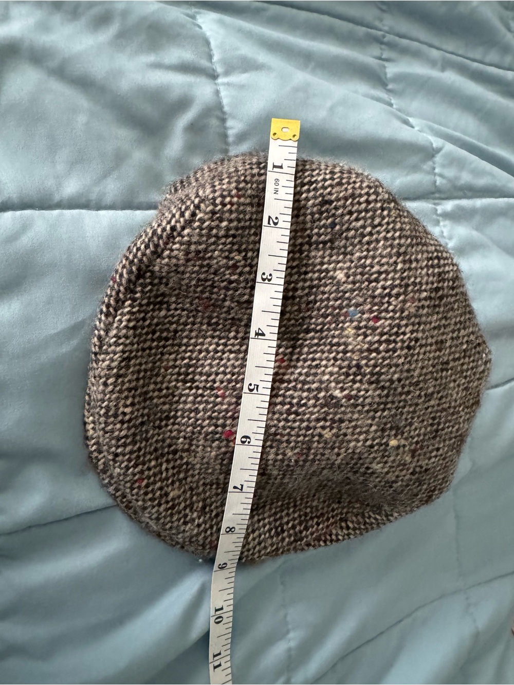 Kids Tweed Flat Cap in Brown with Multicolor Flecks